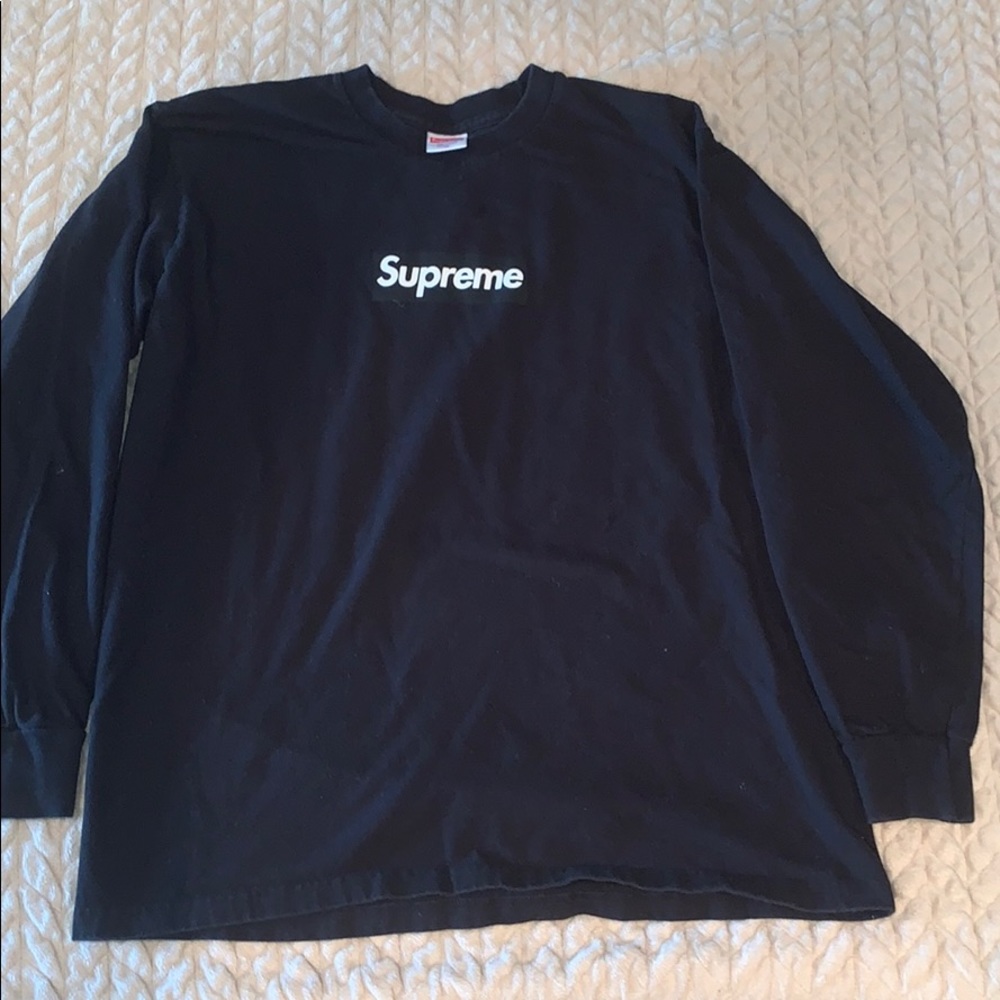 SUPREME BOX LOGO LONG SLEEVE 100% authentic